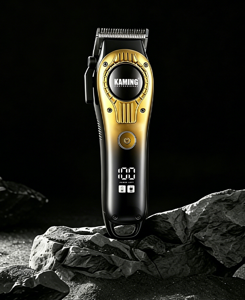 Kaming 1708 Clipper ผมไฟฟ้าที่เงียบสงบ, Professional Fade Clipper สำหรับใช้ในร้านเสริมสวยพร้อมจอแสดงผลดิจิตอล