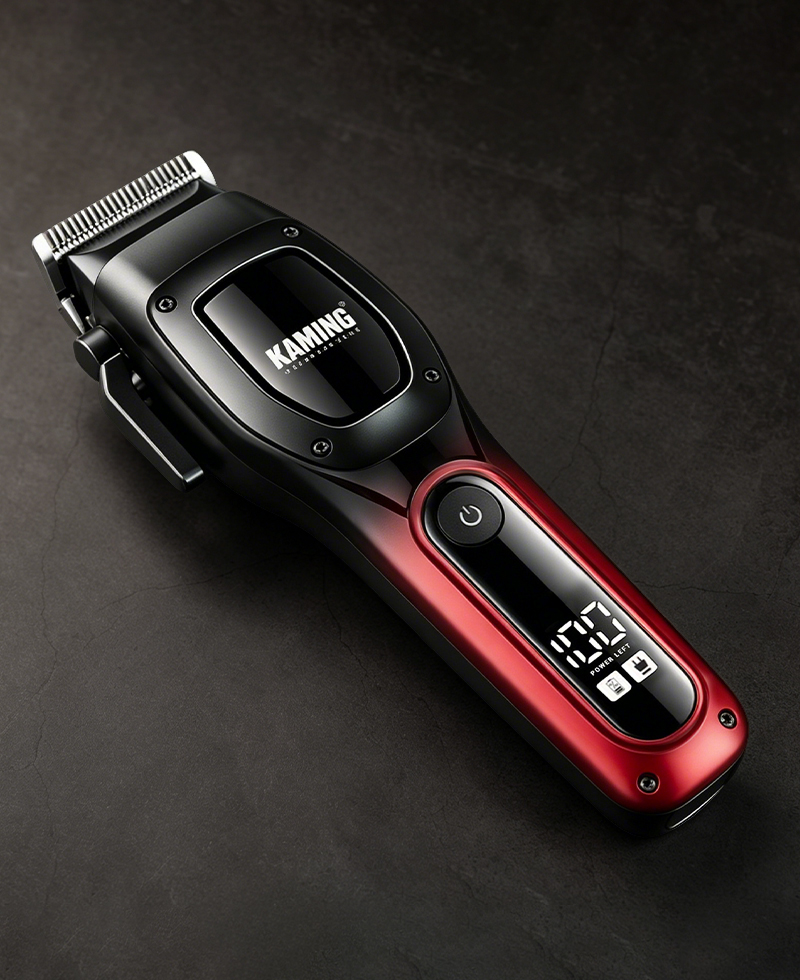 Kaming 1709 ใหม่ Professional High Power Hair Clipper พร้อมจอแสดงผลดิจิตอลสำหรับ Salon & Men's Grooming
