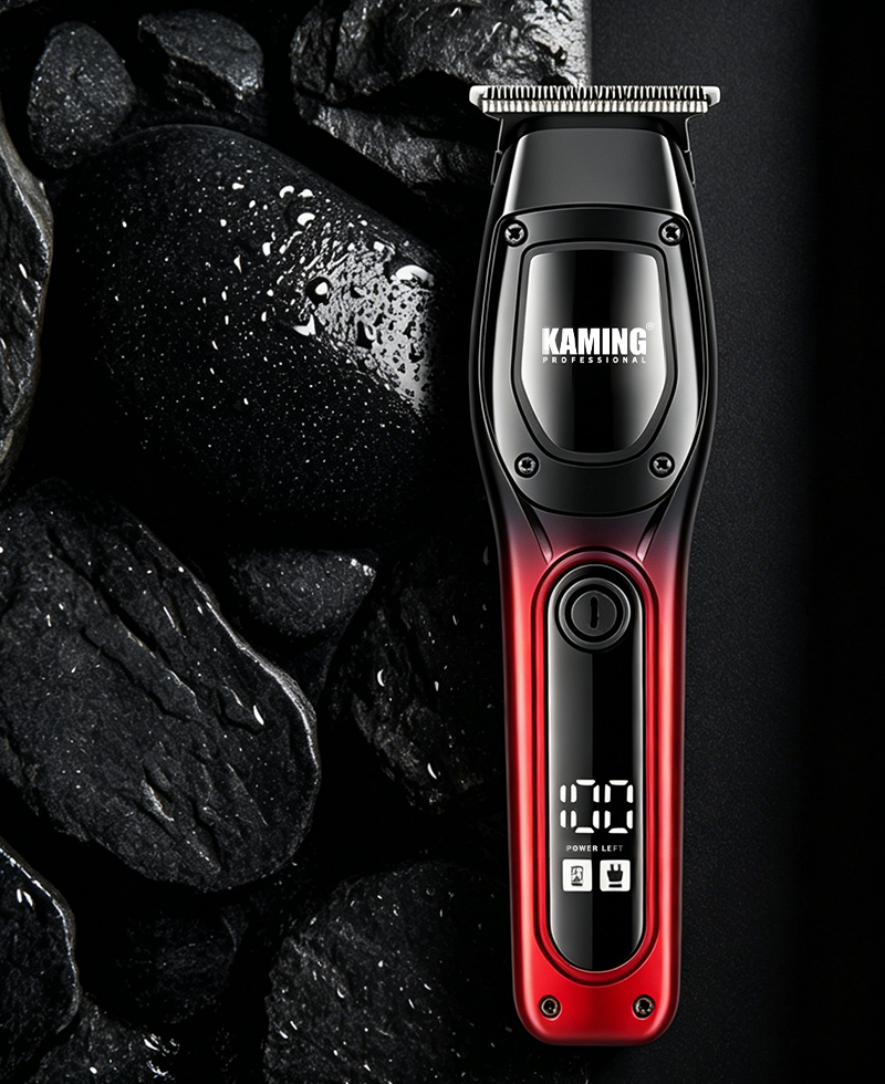 Kaming1711 ใหม่ไฟฟ้าผมClipperสำหรับผู้ชายZero Gapดิจิตอลจอแสดงผล 7000 RPMรายละเอียดTrimmer Cross Border Trade