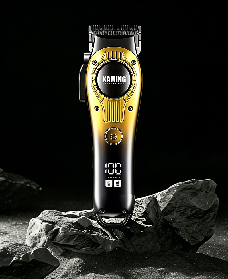 Kaming 1708 Clipper ผมไฟฟ้าที่เงียบสงบ, Professional Fade Clipper สำหรับใช้ในร้านเสริมสวยพร้อมจอแสดงผลดิจิตอล