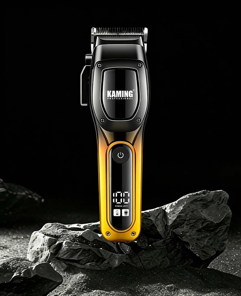Kaming 1709 ใหม่ Professional High Power Hair Clipper พร้อมจอแสดงผลดิจิตอลสำหรับ Salon & Men's Grooming