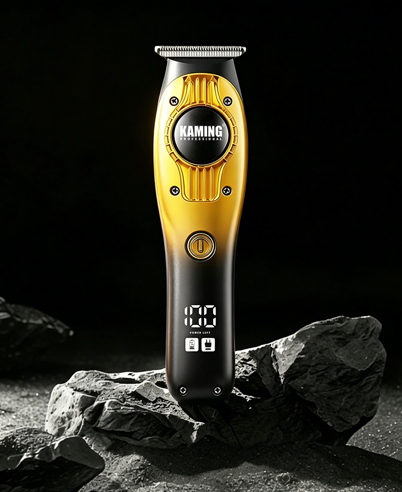 Kaming 1710 Professional Zero Gap Digital Display เครื่องตัดแต่งผมแกะสลัก