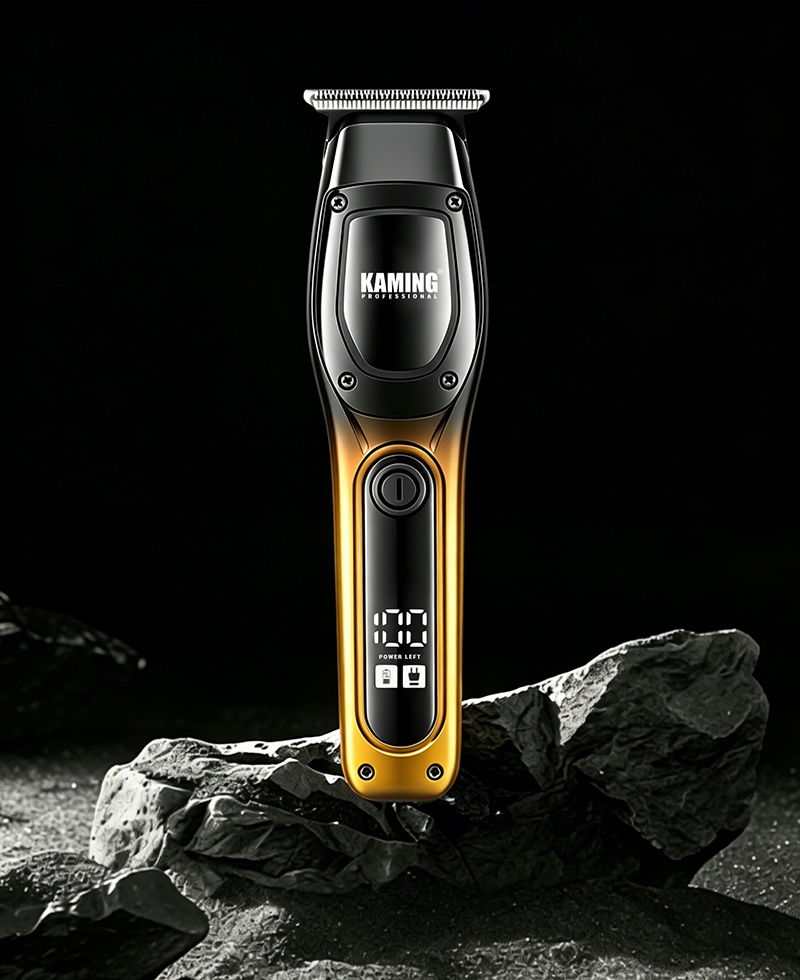 Kaming1711 ใหม่ไฟฟ้าผมClipperสำหรับผู้ชายZero Gapดิจิตอลจอแสดงผล 7000 RPMรายละเอียดTrimmer Cross Border Trade