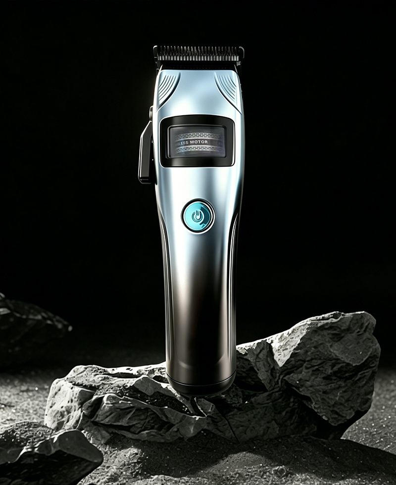 Kaming318 Clipper ผมไร้แปรง Professional Salon เครื่องมือตัดผมไฟฟ้าด้านนอกโรเตอร์มอเตอร์ Clipper ไร้สาย