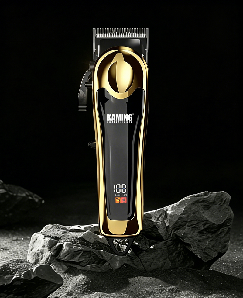 Kaming Professional ปรับจอแสดงผล LCD Fade Hair Clipper สำหรับร้านเสริมสวย